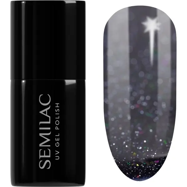 Semilac Semilac UV Hybrid Winter Collection gel lak za nohte z uporabo UV/LED lučke odtenek 611 Violet Night 7 ml