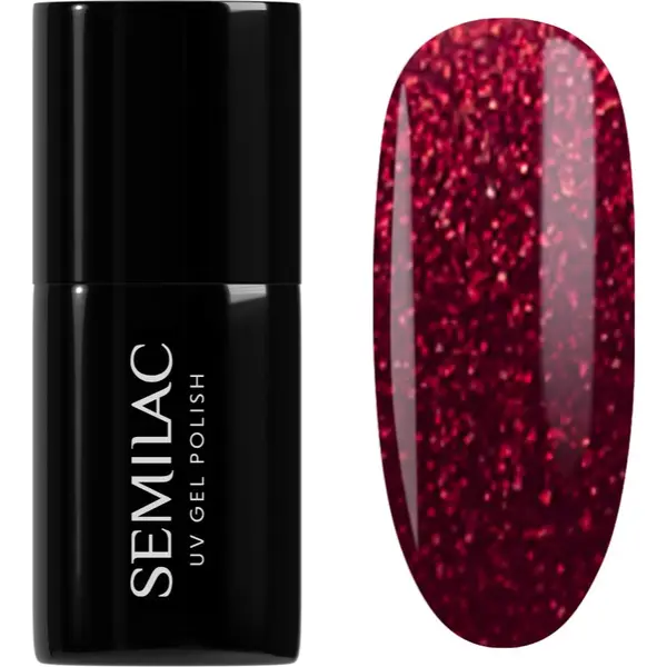 Semilac Semilac UV Hybrid Winter Wonderland gel lak za nohte odtenek 955 Holly Berry Red 7 ml