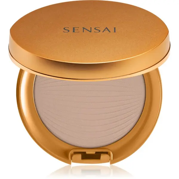 Sensai Sensai Silky Bronze Natural Veil Compact kompaktni pudrasti make-up za posvetlitev in zgladitev kože odtenek SC03 Medium 8.5 g