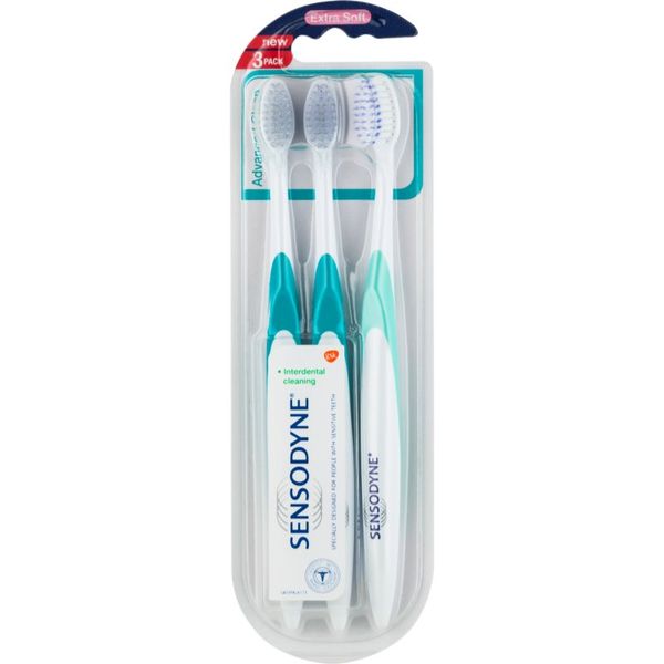 Sensodyne Sensodyne Advanced Clean zobna ščetka ekstra soft za občutljive zobe 3 kos