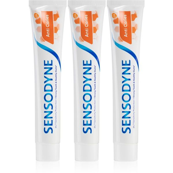 Sensodyne Sensodyne Anti Caries Anti Carries zobna pasta proti kariesu 3x75 ml