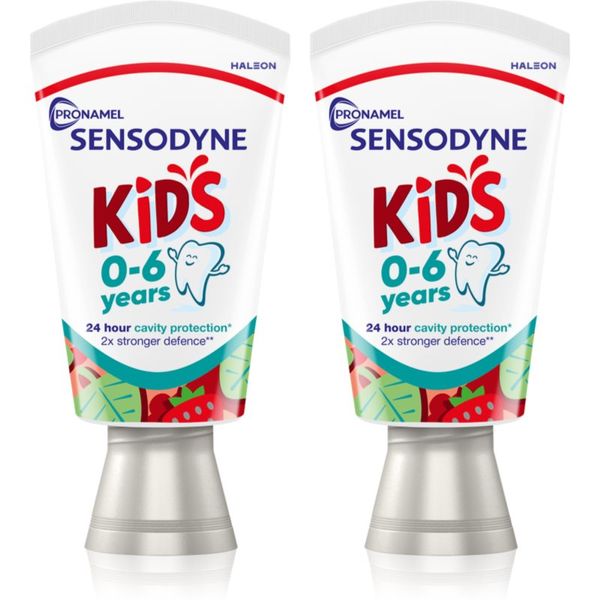 Sensodyne Sensodyne Pronamel Kids otroška zobna pasta 0-6 Years 2x75 ml