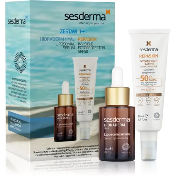 Sesderma Sesderma Set Hidraderm Hyal + Repaskin darilni set 2 kos