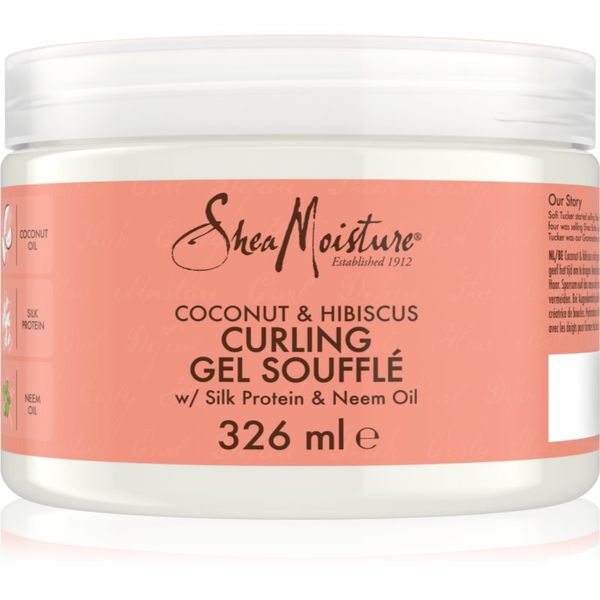 Shea Moisture Shea Moisture Coconut & Hibiscus souffle za valovite in kodraste lase 340 g