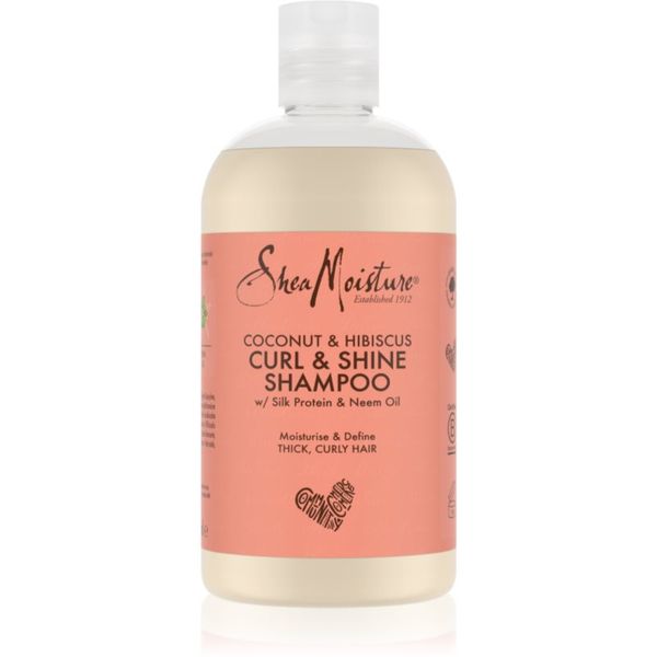 Shea Moisture Shea Moisture Coconut & Hibiscus vlažilni šampon za valovite in kodraste lase 384 ml
