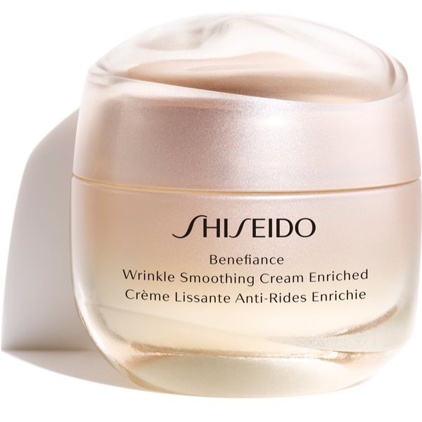 Shiseido Shiseido Benefiance Wrinkle Smoothing Cream Enriched dnevna in nočna krema proti gubam za suho kožo 50 ml
