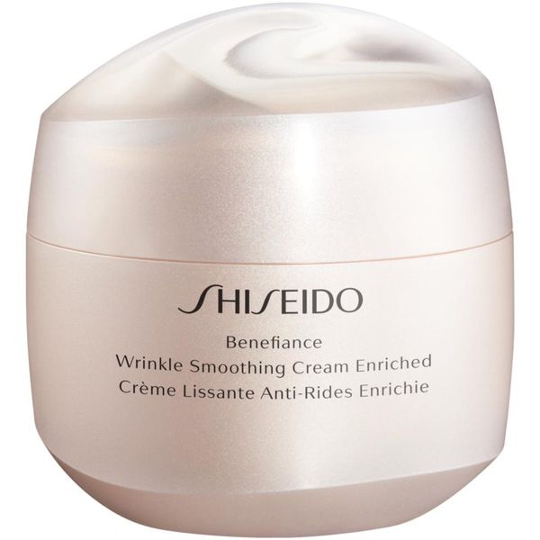 Shiseido Shiseido Benefiance Wrinkle Smoothing Cream Enriched dnevna in nočna krema proti gubam za suho kožo 75 ml