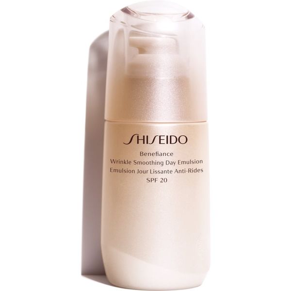 Shiseido Shiseido Benefiance Wrinkle Smoothing Day Emulsion zaščitna emulzija proti staranju kože SPF 20 75 ml