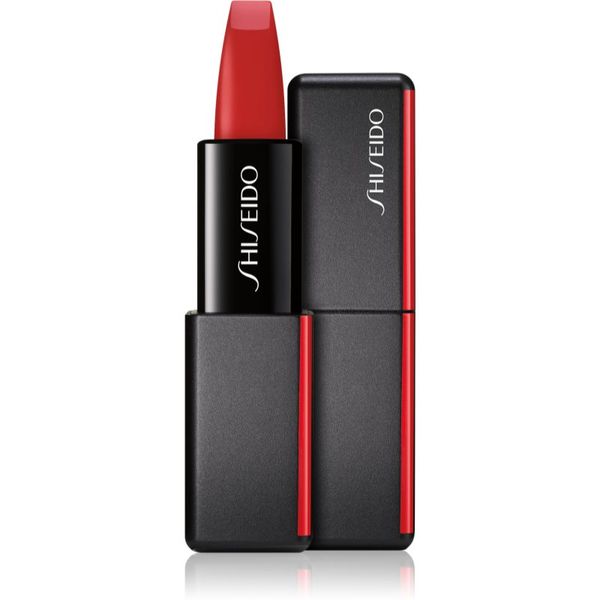 Shiseido Shiseido ModernMatte Powder Lipstick mat pudrasta šminka odtenek 514 Hyper Red (True Red) 4 g