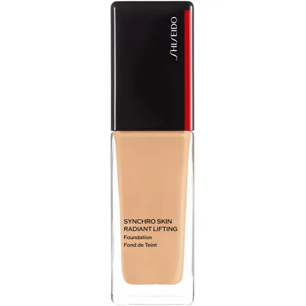 Shiseido Shiseido Synchro Skin Radiant Lifting Foundation Advanced posvetlitveni lifting tekoči puder SPF 30 odtenek 320 Pine 30 ml