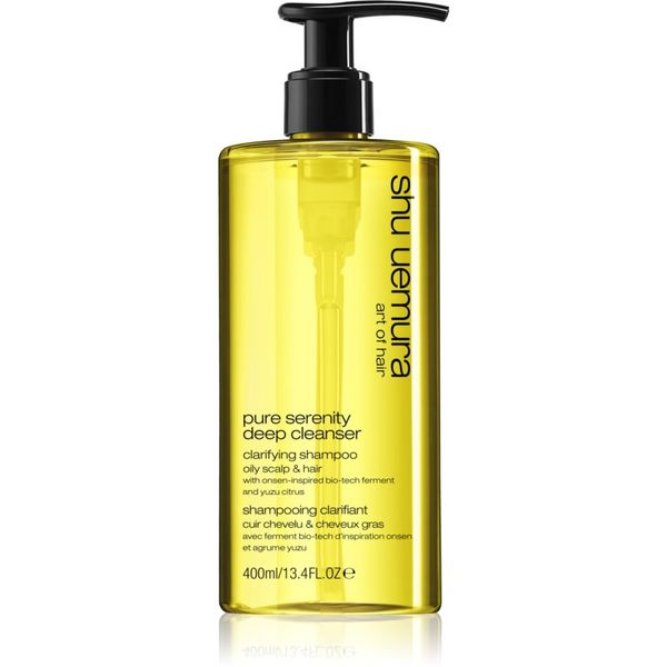 Shu Uemura Shu Uemura Deep Cleanser Pure Serenity globinsko čistilni šampon za mastne lase in lasišče 400 ml