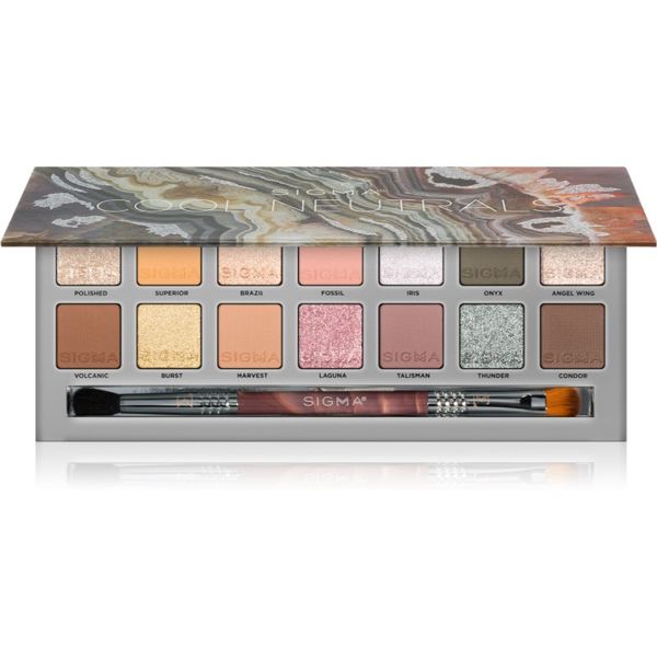 Sigma Beauty Sigma Beauty Cool Neutrals paleta senčil za oči 1 kos