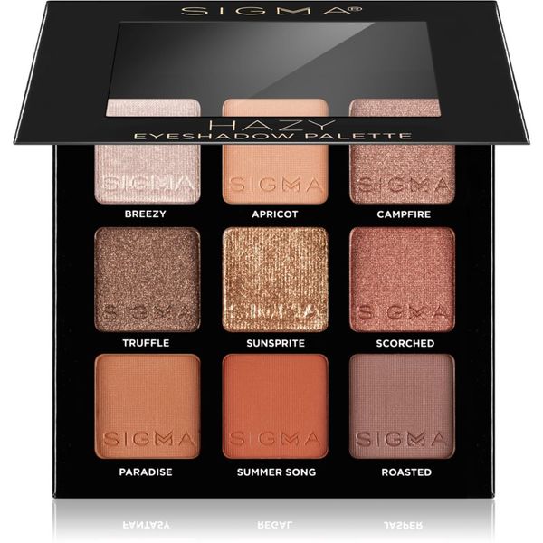 Sigma Beauty Sigma Beauty Eyeshadow Palette Fiery paleta senčil za oči 9 g