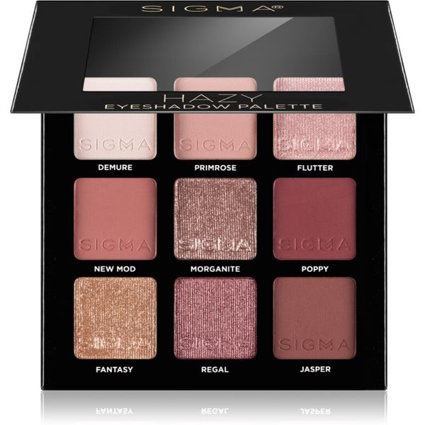 Sigma Beauty Sigma Beauty Eyeshadow Palette Rosy paleta senčil za oči 9 g