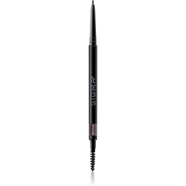 Sigma Beauty Sigma Beauty Fill + Blend Brow Pencil samodejni svinčnik za obrvi s krtačko odtenek Medium 0.06 g