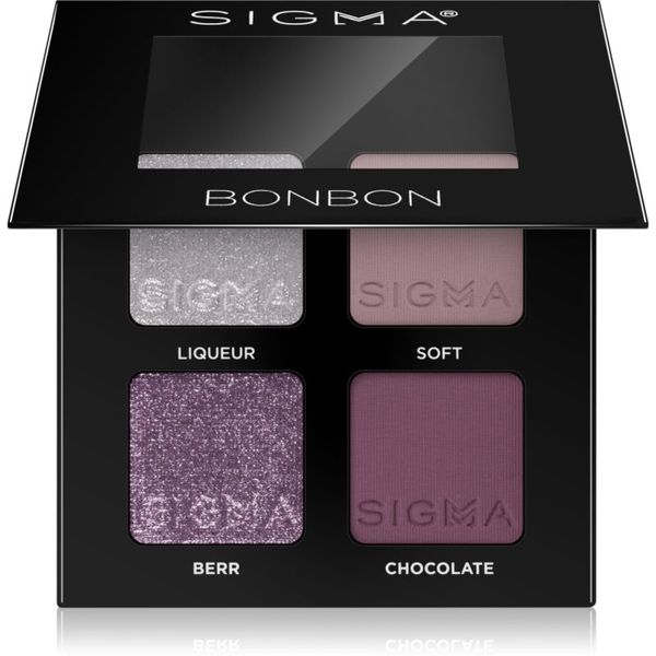 Sigma Beauty Sigma Beauty Quad paleta senčil za oči odtenek Bonbon 4 g