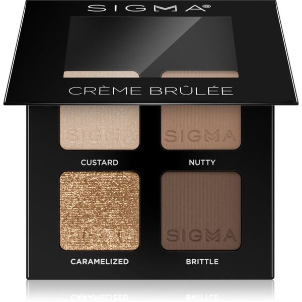 Sigma Beauty Sigma Beauty Quad paleta senčil za oči odtenek Crème Brûlée 4 g