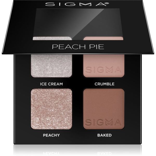 Sigma Beauty Sigma Beauty Quad paleta senčil za oči odtenek Peach Pie 4 g