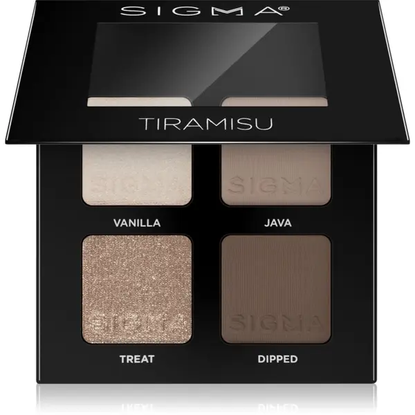 Sigma Beauty Sigma Beauty Quad paleta senčil za oči odtenek Tiramisu 4 g
