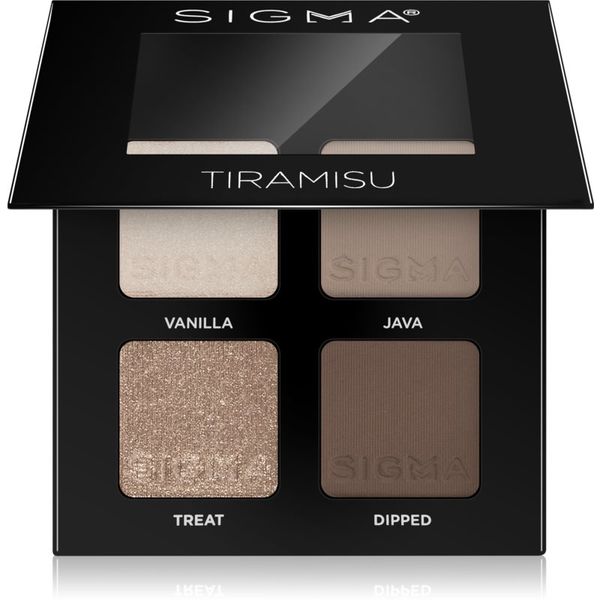 Sigma Beauty Sigma Beauty Quad paleta senčil za oči odtenek Tiramisu 4 g