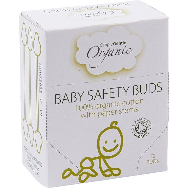 Simply Gentle Simply Gentle Organic Baby Safety Buds vatne paličice za dojenčke in otroke 72 kos