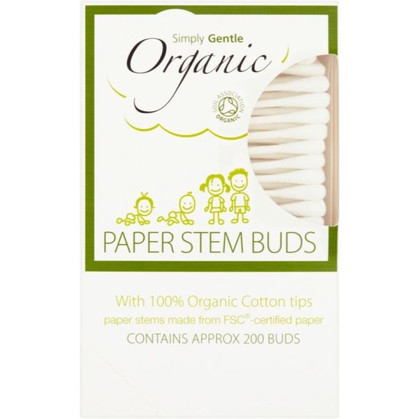 Simply Gentle Simply Gentle Organic Paper Stem Buds vatne paličice 200 kos