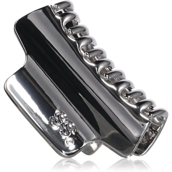Sister's Aroma Sister's Aroma Metal Hair Clip Maxi sponka krokodilček za lase barva Silver 1 kos