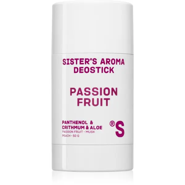 Sister's Aroma Sister's Aroma Passion Fruit Deostick trdi deodorant proti neprijetnemu vonju in potenju 50 g