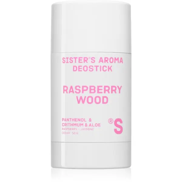 Sister's Aroma Sister's Aroma Wood Deostick trdi deodorant proti neprijetnemu vonju in potenju 50 g