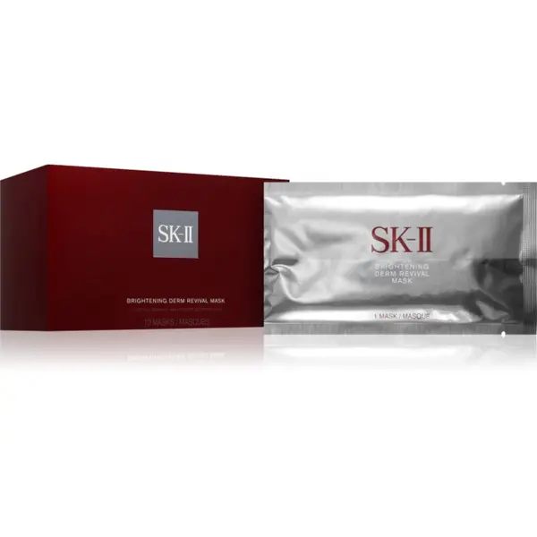 SK-II SK-II Brightening Derm Revival Mask vlažilna in posvetlitvena maska z niacinamidom za vse tipe kože 10 kos