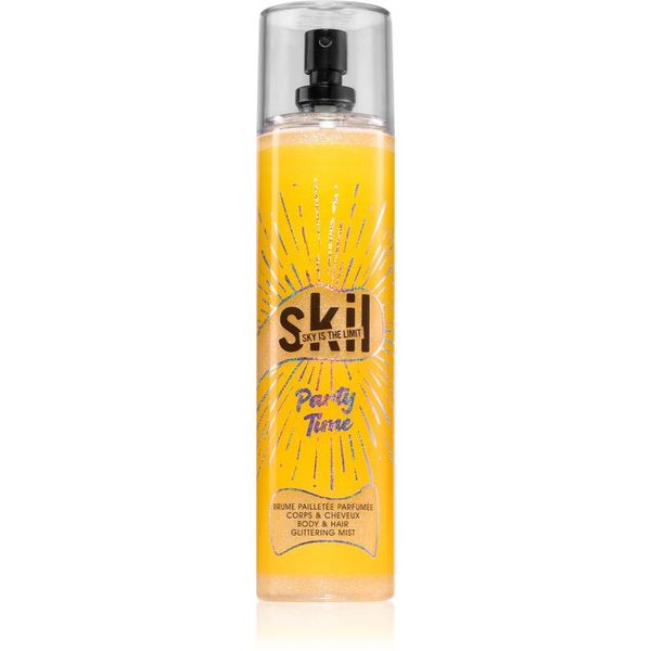 Skil Skil Night Call Party Time pršilo za telo in lase z bleščicami 250 ml