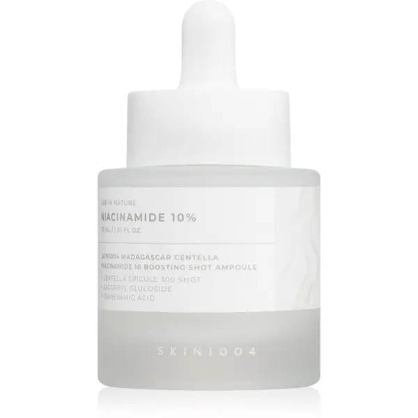 SKIN1004 SKIN1004 Lab In Nature Niacinamide 10% Boosting Shot Ampoule regeneracijski in posvetlitveni serum z vlažilnim učinkom 30 ml
