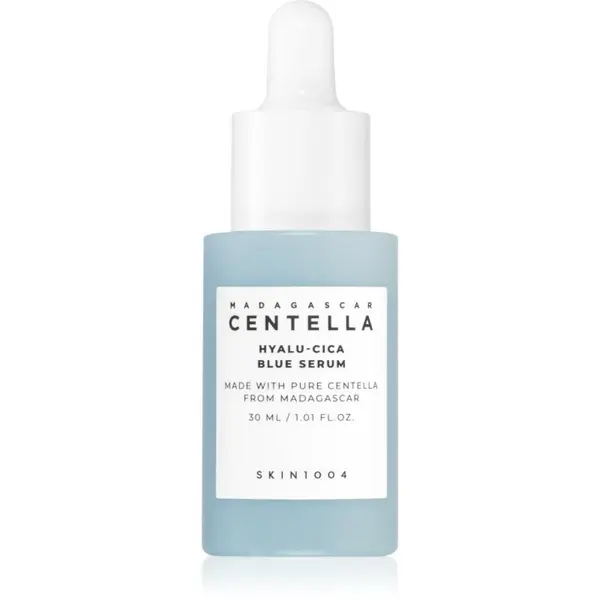 SKIN1004 SKIN1004 Madagascar Centella Hyalu-Cica Blue Serum intenzivno vlažilni serum za pomiritev in okrepitev občutljive kože 30 ml