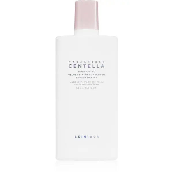 SKIN1004 SKIN1004 Madagascar Centella Poremizing Velvet Finish Sunscreen krema za sončenje za obraz za mastno kožo SPF 50+ 50 ml