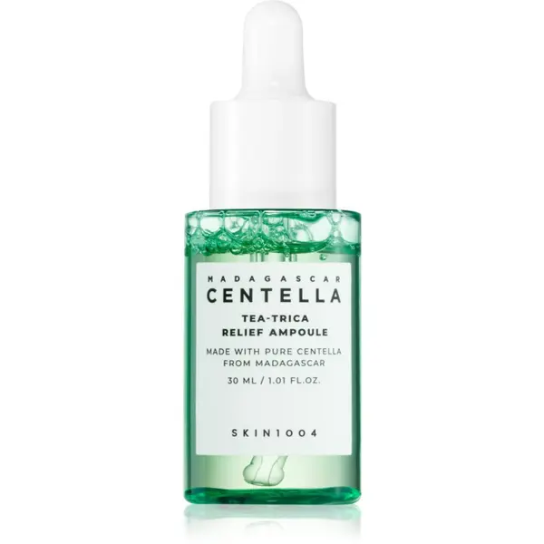 SKIN1004 SKIN1004 Madagascar Centella Tea-Trica Relief Ampoule pomirjajoči serum za obraz za problematično kožo, akne 30 ml