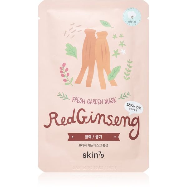 Skin79 Skin79 Fresh Garden Red Ginseng revitalizacijska maska iz platna z ginsengom 23 g