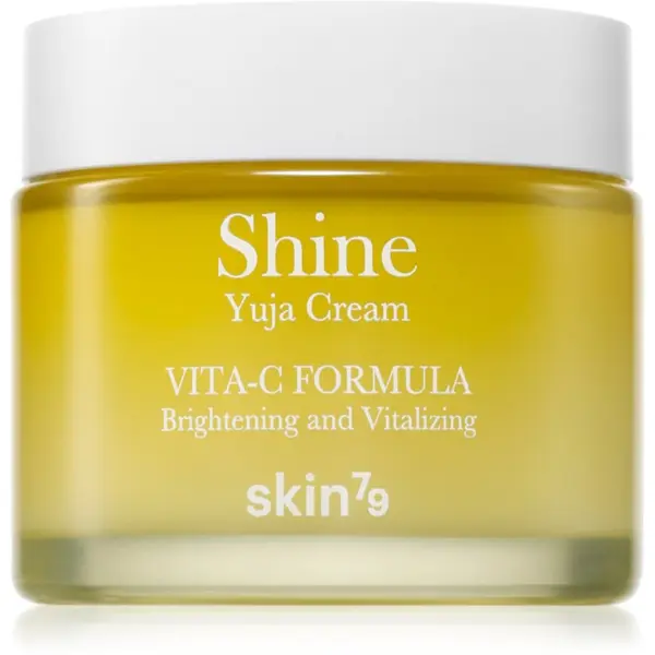 Skin79 Skin79 Shine Yuja Cream Vita-C Formula vlažilna in posvetlitvena krema za obraz za kožo s hiperpigmentacijo 70 ml
