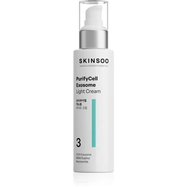 SKINSOO SKINSOO PurifyCell Exosome Light Cream lahka vlažilna krema z mat učinkom 120 ml