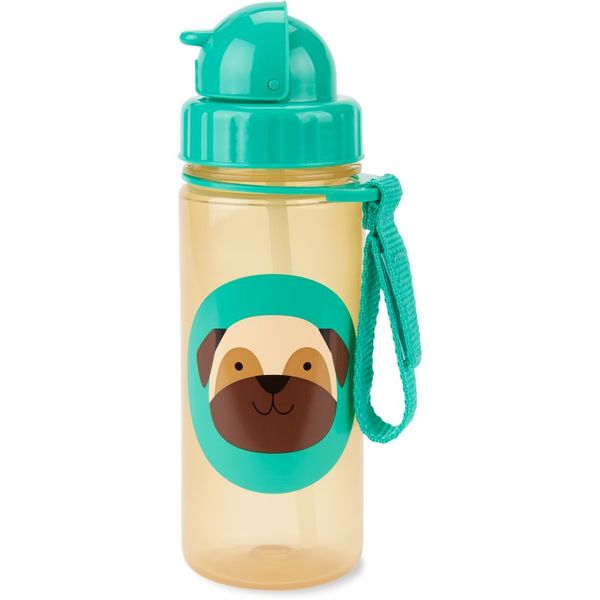 Skip Hop Skip Hop Zoo skodelica s slamico Pug 12 m+ 385 ml