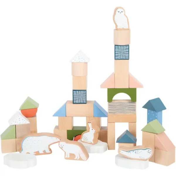 Small foot Small foot Wooden Building Blocks Dino kocke iz lesa 12 m+ 20 kos