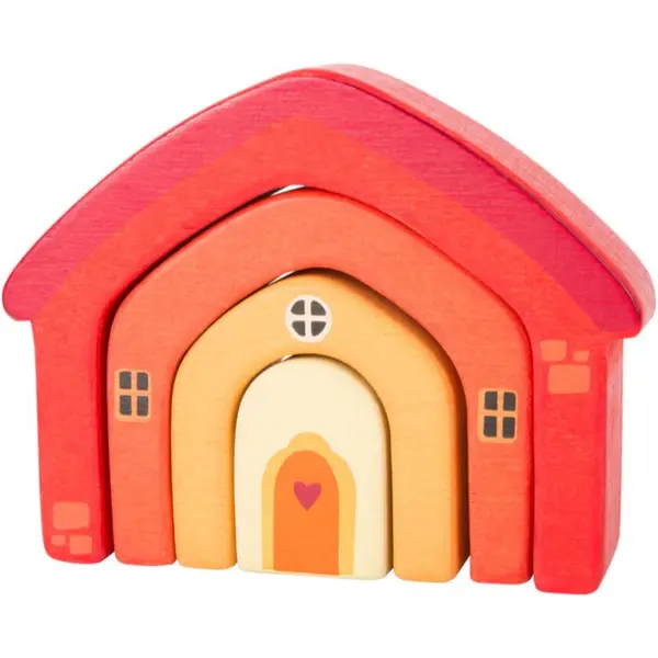 Small foot Small foot Wooden Building Blocks House aktivnostna igrača iz lesa 12 m+ 4 kos