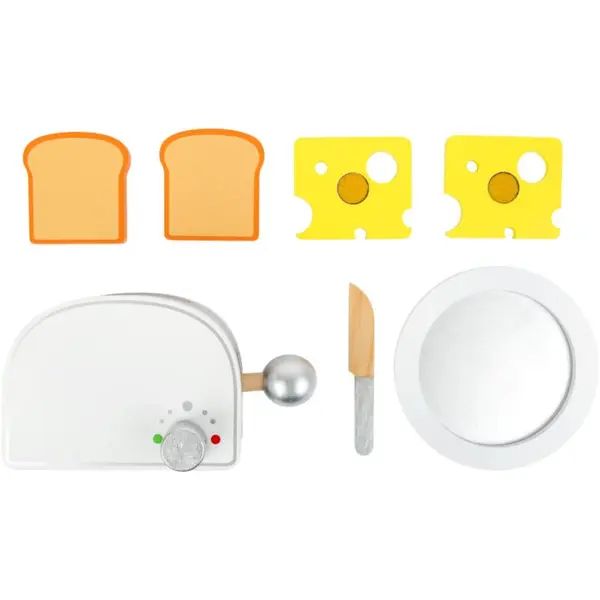 Small foot Small foot Wooden Toaster Breakfast komplet igrač iz lesa 3y+ 7 kos