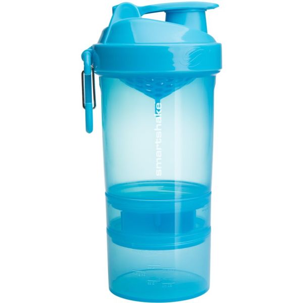 Smartshake Smartshake Original2GO športni shaker + rezervoar barva Neon Blue 600 ml