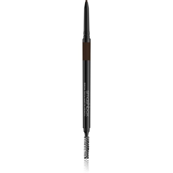 Smashbox Smashbox Brow Tech Matte Pencil samodejni svinčnik za obrvi s krtačko odtenek Dark Brown 0.09 g