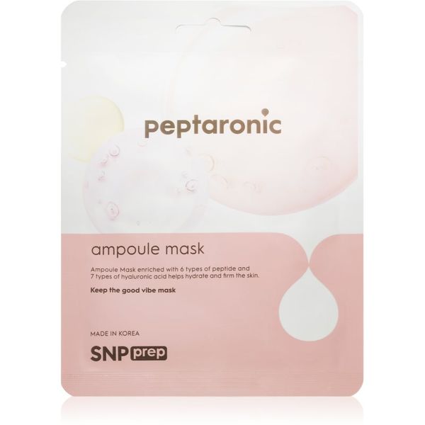 SNP SNP Prep Peptaronic maska iz platna z vlažilnim in revitalizacijskim učinkom 25 ml