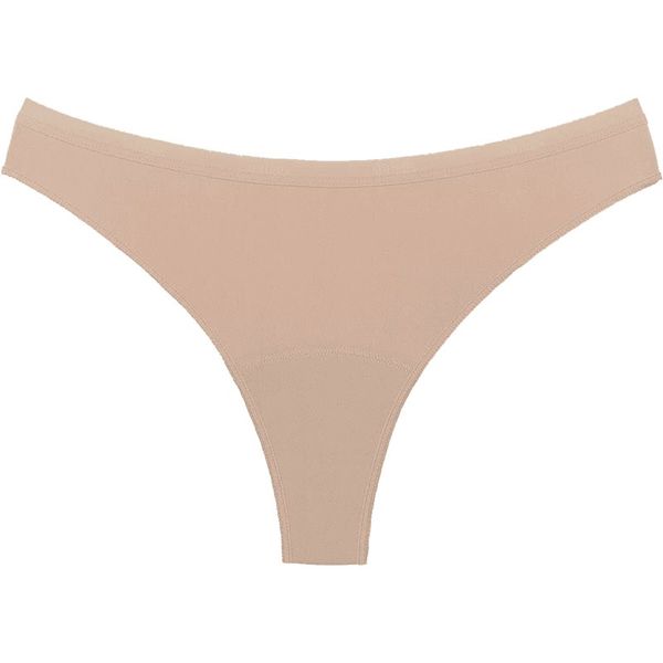 Snuggs Snuggs Period Underwear Brazilian Light Tencel™ Lyocell Beige menstrualne hlačke iz blaga za šibko menstruacijo velikost L 1 kos