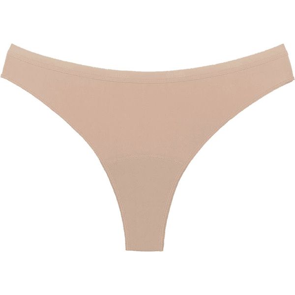Snuggs Snuggs Period Underwear Brazilian Light Tencel™ Lyocell Beige menstrualne hlačke iz blaga za šibko menstruacijo velikost S 1 kos
