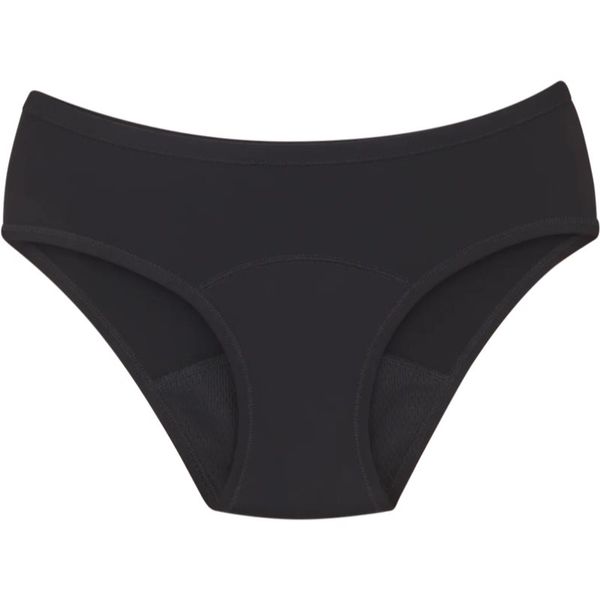 Snuggs Snuggs Period Underwear Classic: Medium Flow Black menstrualne hlačke iz blaga za srednje močno menstruacijo velikost L 1 kos