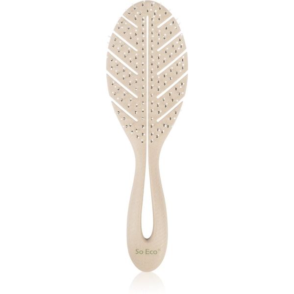 So Eco So Eco Biodegradable Detangling Leaf Brush kompostabilna krtača za mokre lase 1 kos