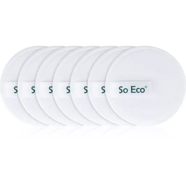 So Eco So Eco Reusable Microfibre Cleansing Pads blazinice za odstranjevanje ličil 7 kos